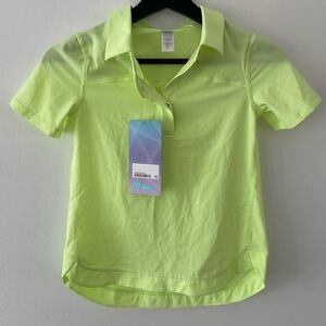 Ivivva by Lululemon Girl’s To The Tee Lightweight Active Polo Shirt Size 8